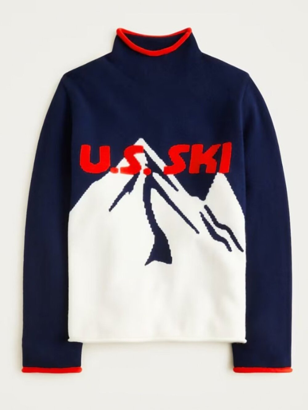 BRAND NEW J. Crew U.S. Ski & Snowboard Wool Rollneck Sweater in Medium